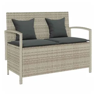 vidaXL Gartenbank 56 x 87 x 56 cm Hellgrau