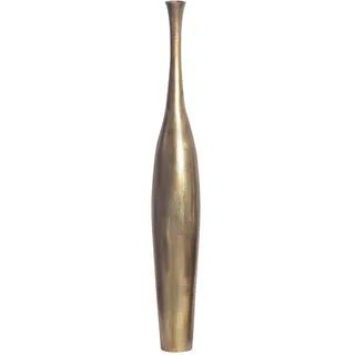 FineBuy, Vase, Vase Aluminium Gold Blumenvase XXL Bodenvase Wohndeko Gross Alu Modern