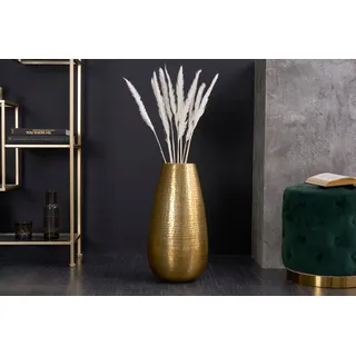 riess-ambiente Bodenvase ORIENT 50cm gold (Einzelartikel, 1 St), Deko · Blumen · Hammerschlag Design · Metall goldfarben