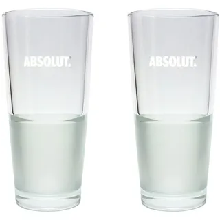 2 Absolut Vodka Glas Longdrinkgläser 2cl/4cl - 2er Set
