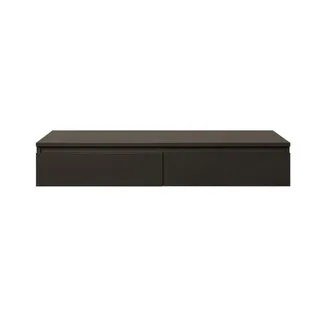 Selsey Bemmi Wand-Schminktisch 120 cm mit Schubladen, Schwarz,