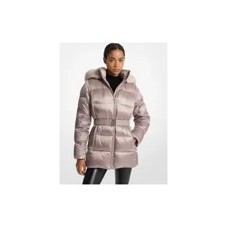 MK Gesteppte Daunenjacke - Goldton - Michael Kors - XXS