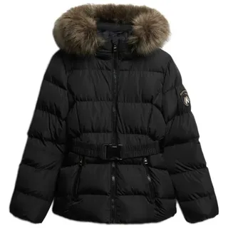 Superdry Fuji Belted Steppjacke mit Stehkragen Modell Black, L
