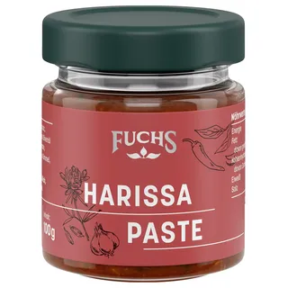 Fuchs Gewürze - Harissa Paste | Scharf-würzige Würzpaste | 100 g im Glas