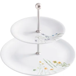 KAHLA 327812A76875C Five Senses Wildblume Étagère Midi 2tlg. | 2 stöckige Etagere mit Blumenmotiv aus Porzellan