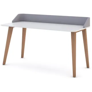 ASSMANN Büromöbel Sekretär Retaro (120x60cm, einfache Montage, für Homeoffice) grau