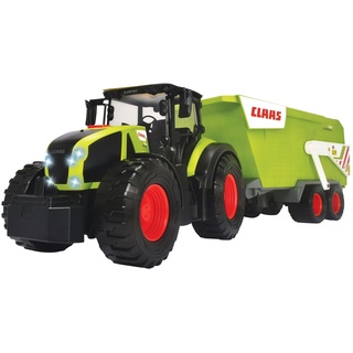 Dickie Toys Traktor Claas mit Anhänger, gruen