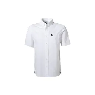 Fred Perry Herren Kurzarmhemd weiß, weiß, NOS