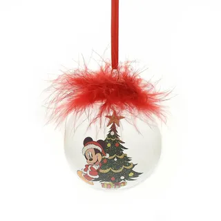 Christbaumkugel Disney Mickey Mouse mit Federn Baumdekoration