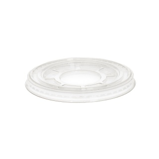 Verive Deckel für Plastikbecher ohne Kreuzschlitz, rPET, Ø 95 mm 80550087 , 1 Packung = 50 Stück