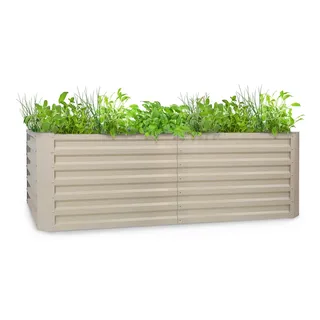 Blumfeldt High Grow Straight Hochbeet 200 x 60 x 100 cm Beige