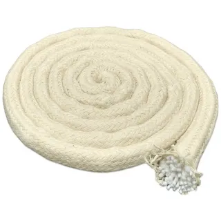 DistrEbution Windlicht Outdoor Kerzendocht, Flammschalendocht für Öllampen und Fackeln, Docht aus 100% Baumwolle Ø 0.15 cm x 10 cm