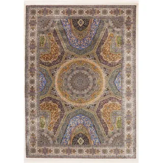 Dieter Knoll Webteppich Arabesk, Mehrfarbig, Textil, orientalisch, rechteckig, 80x150 cm, Oeko-Tex® Standard 100, für Fußbodenheizung geeignet, rutschfest, in verschiedenen Größen erhältlich, Hausstauballergiker antistatisch, pflegeleicht, strapazierfähig, reißfest, Teppiche & Böden, Teppiche, Webteppiche