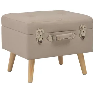 vidaXL Hocker mit Stauraum 40 x 40 x 40 cm Beige