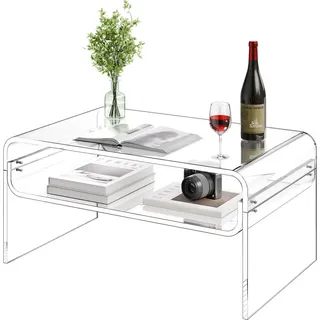Vevor Couchtisch Transparent Acryl 50 x 80 x 38 cm