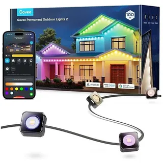 Govee Permanent Outdoor Lights 2 Kunststoff 30 m 1 Stück schwarz