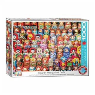EUROGRAPHICS Puzzle Russische Matrjoschka Puppen, 1000 Puzzleteile bunt