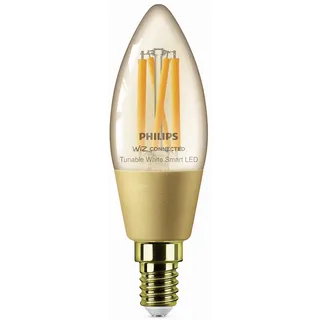 Philips LED-Leuchtmittel Tunable White Amber C35 4,9 W E14 warmweiß