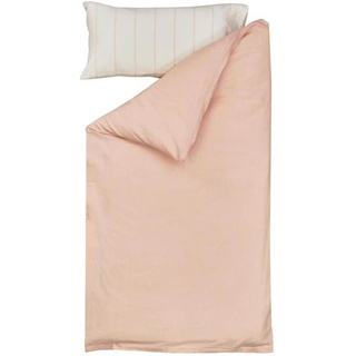 Nosh Set Gaitana Bettbezug, Spannbettlaken und Kissenbezug Bio-Baumwolle GOTS rosa 70 x 140 cm