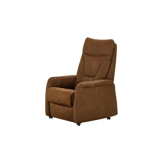 Hukla Fernsehsessel Manuel Mikrofaser 78 x 108 x 90 cm Braun elektrisch