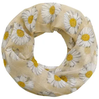 Soul-Cats Loopschal mit Gänseblümchen-Motiv Halstuch Schal Margeriten
