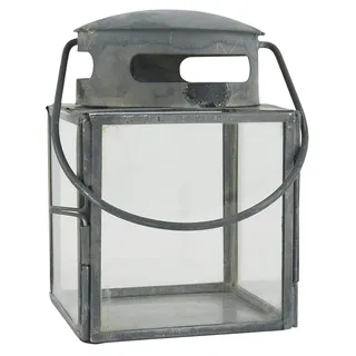ib laursen Laterne klein Metall 7,5 x 7,5 x 11 cm inkl. grau