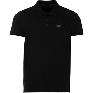 Poloshirt PME LEGEND Gr. M (48/50), schwarz Herren Shirts Kurzarm mit Logostickerei