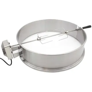 SANTOS BBQ Premium Grillspieß Drehspieß Set für Kugelgrill (Ø 57 cm) Edelstahl