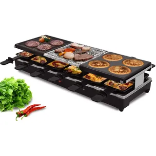 Syntrox Oberwil Raclette-Grill 12 Personen 1350W schwarz
