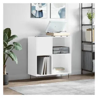 vidaXL Plattenschrank 84,5 x 89 x 38 cm Weiß