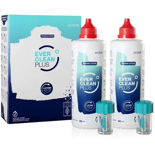 Avizor Ever Clean Plus Lösung 2 x 350 ml + Neutralisationstabletten 90 St.