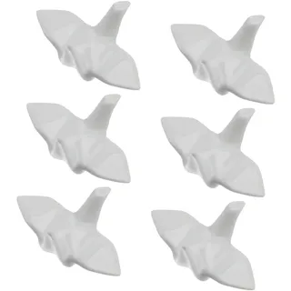 UPKOCH Besteckablage Asiatisch 6 Landschaft Essstäbchen Restaurant Pinsel Japanischer Rest Weißes Porzellan Abendessen Geschirr Reste Chinesische Kraniche Besteckhalter Ständer Stäbchen Origami
