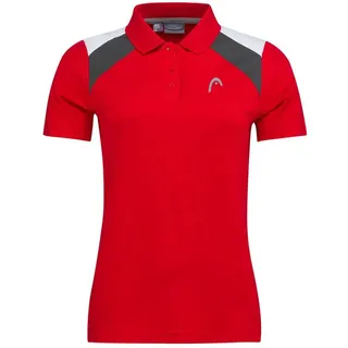Head Racket Club 22 Kurzarm-poloshirt - Red - XL