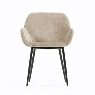 Kave Home Stuhl Konna Stoff beige