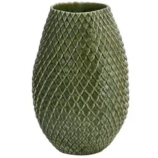 Dehner Keramik-Vase Tamir, bauchig, ca. Ø15/H23 cm, Grün