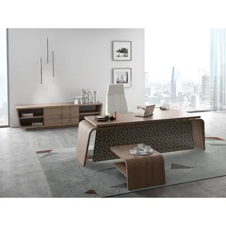 Chefbüro komplett Schreibtisch mit Sideboard