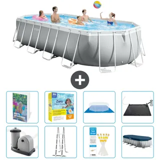 Prism Frame Pool Oval - 610x305x122 Cm - 9-teilig  S582
