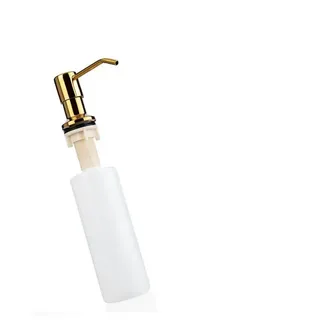 QLS Seifenspender Rund, Spülmittelspender für Spülbecken Einbau Küche 300 ml