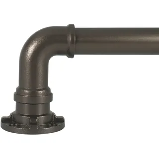 Decopolitan Industrielle Teleskop-Gardinenstangen-Set, 183-365 cm, Bronze