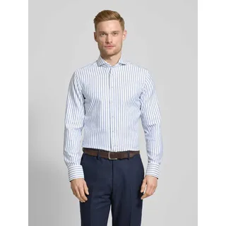 Slim Fit Business-Hemd mit Haifischkragen, Royal, 41