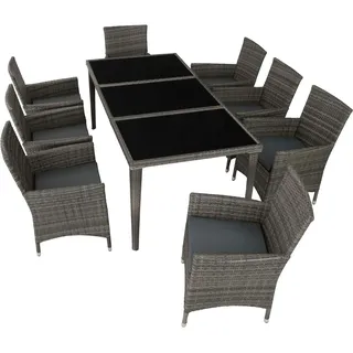 Tectake Monaco Set 9-tlg. grau