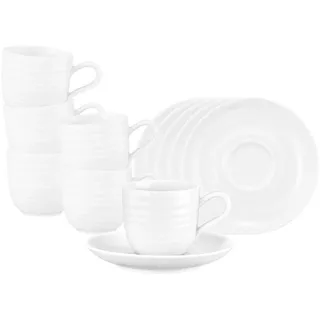 SELTMANN WEIDEN Espressotasse mit Untertasse 0,09 l Weiß 6 St.