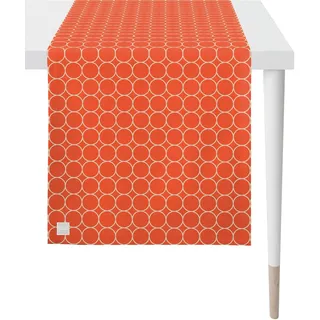 APELT Tischläufer 3973 Outdoor, Sommerdeko, Sommer (1-tlg), Jacquardgewebe orange