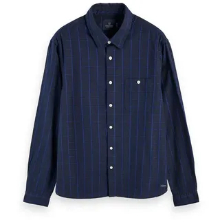 Scotch & Soda Fleecepullover Scotch & Soda Herren Hemd Oxford Long Sleeve 156864 blau M (48)