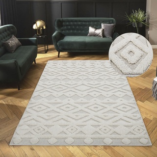 Teppich LEGER HOME BY LENA GERCKE "Askja" Teppiche Gr. B/L: 160 cm x 230 cm, 18 mm, 1 St., beige (creme) Orientalische Muster