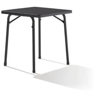 Sieger Garten-Klapptisch 70 x 70 x 72 cm Schieferdekor/Anthrazit