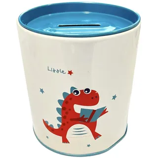 BLUECHOLON Originelle Spardose für Kinder, Spardose für Kinder, groß, XXL (10 x 9 cm, Dino Little)