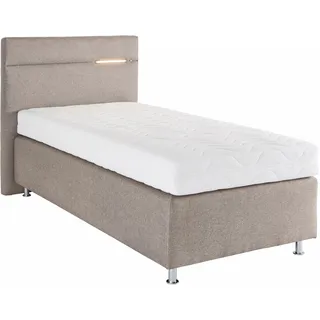 Westfalia Schlafkomfort Boxspringbett 100 x 200 cm Beige