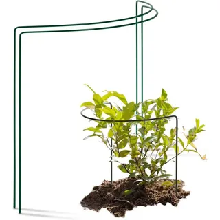 Novatool Strauchstütze halbrund 35 x 40 cm Grün