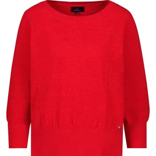 Monari Rundhalspullover Sweatshirt Rot 42
